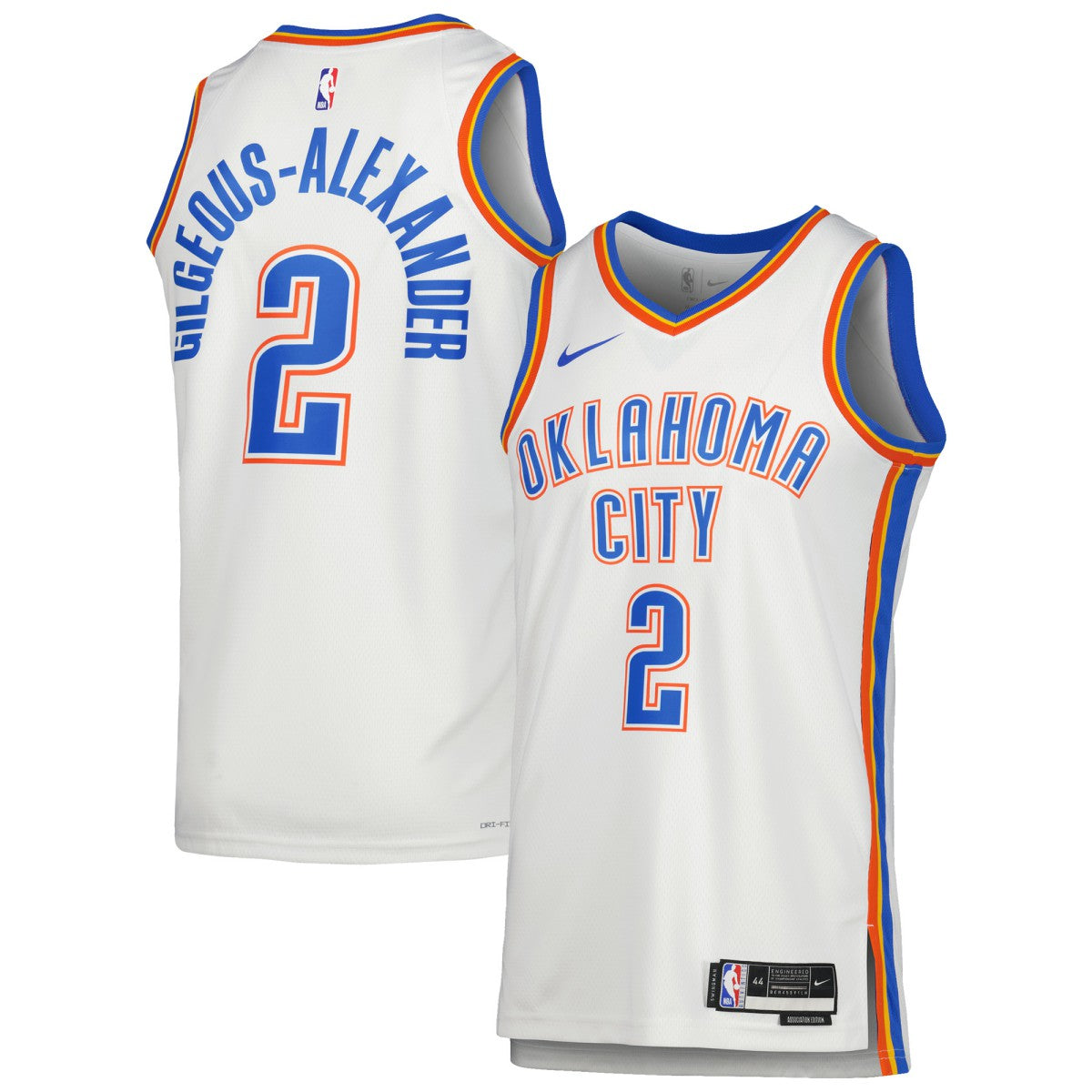 White Shai Gilgeous-Alexander Oklahoma City Thunder Unisex Swingman Jersey | NBA