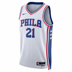 White Joel Embiid Philadelphia 76ers Unisex Swingman Jersey | NBA