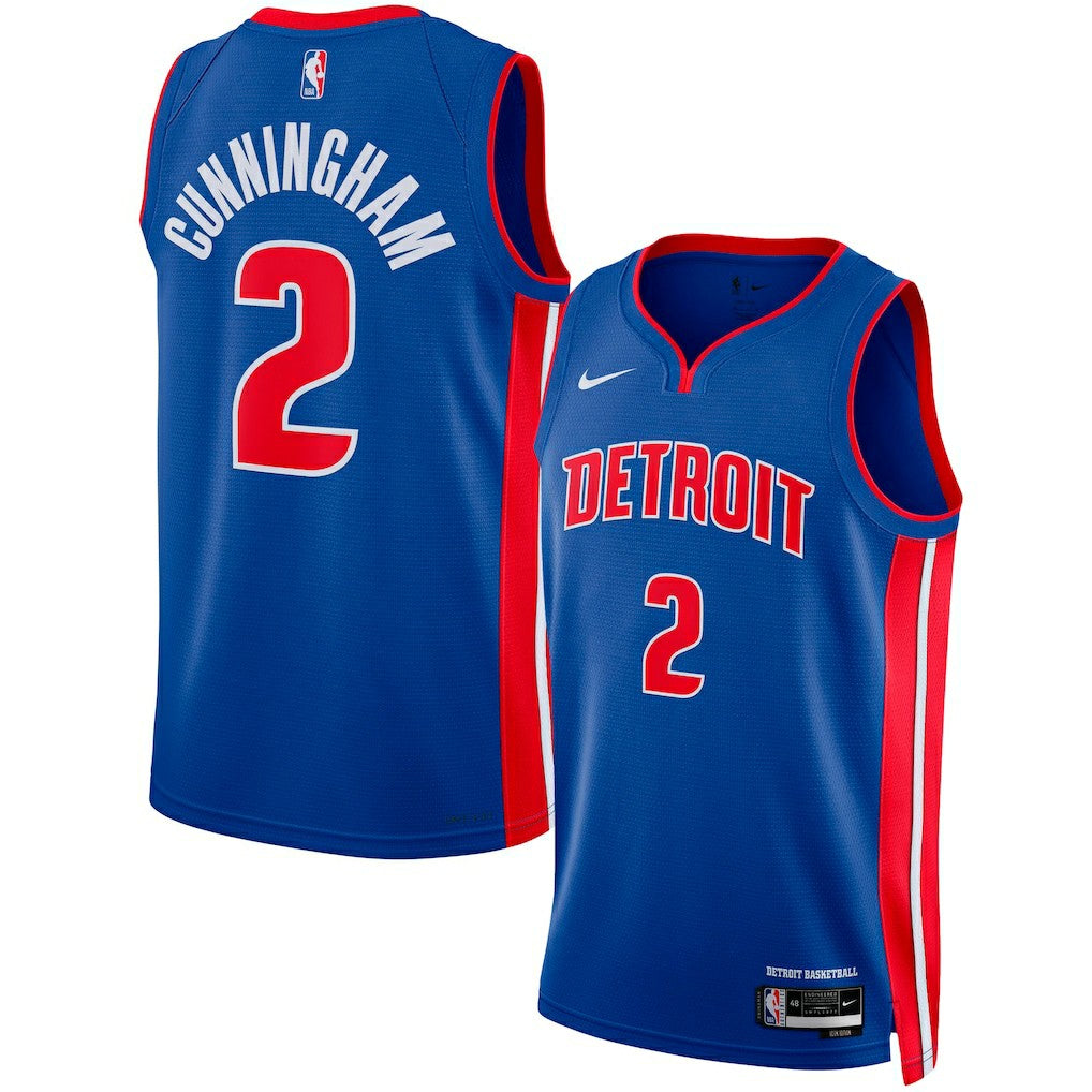 Blue Cade Cunningham Detroit Pistons Unisex Swingman Jersey | NBA