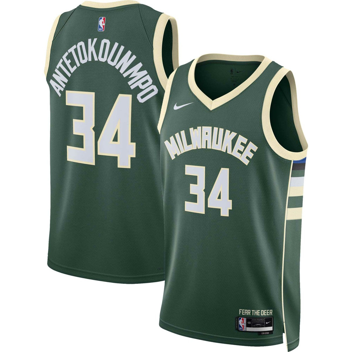 Hunter Green Giannis Antetokounmpo Milwaukee Bucks Unisex Swingman Jersey | NBA