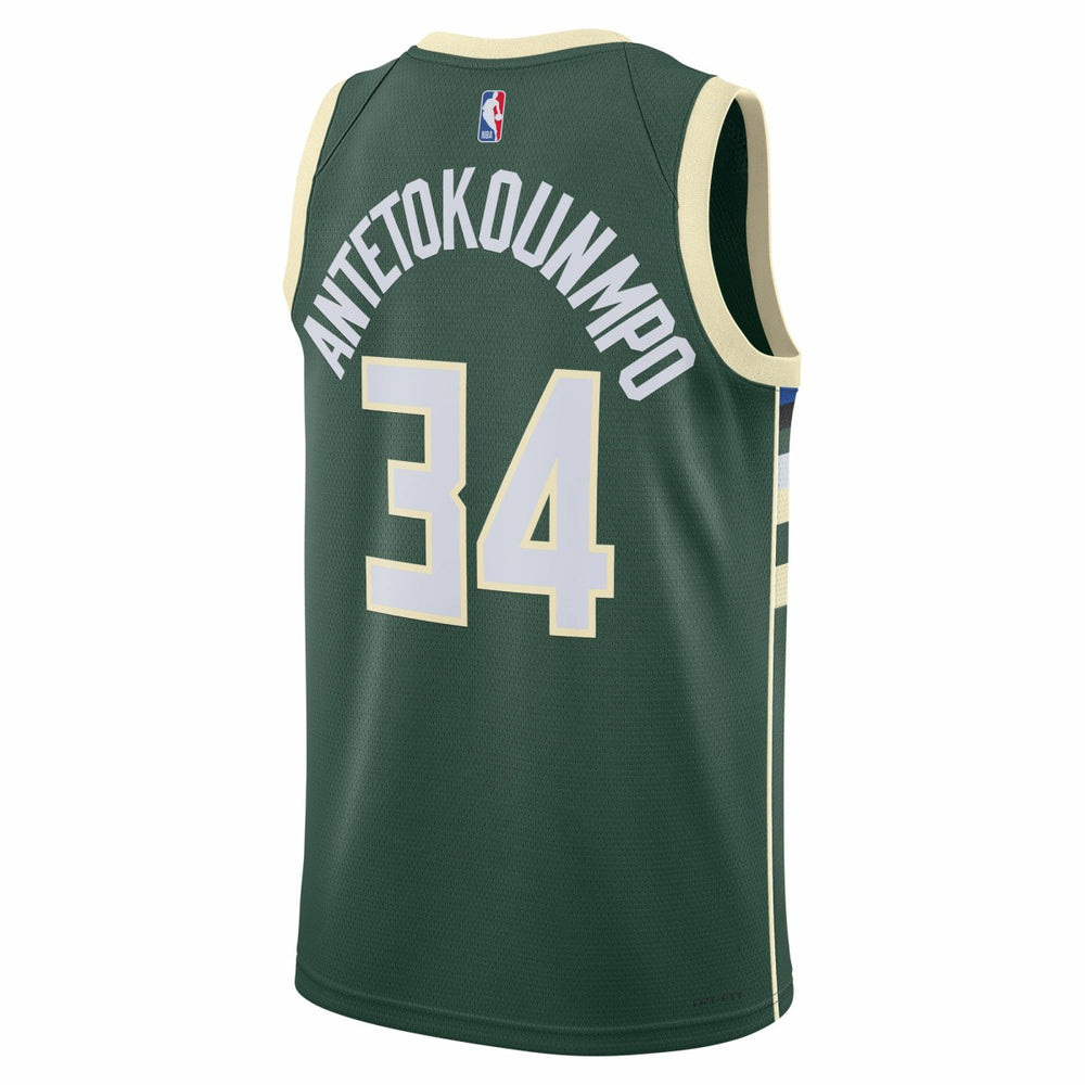 Hunter Green Giannis Antetokounmpo Milwaukee Bucks Unisex Swingman Jersey | NBA