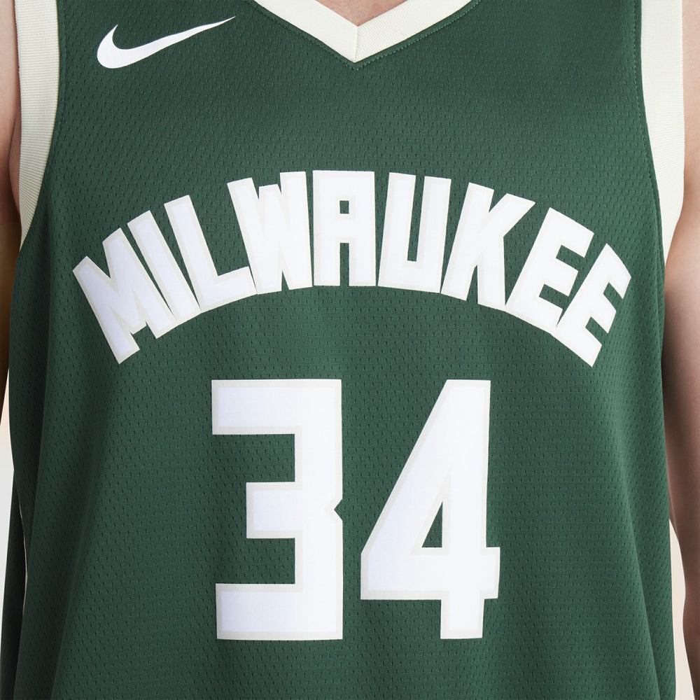 Hunter Green Giannis Antetokounmpo Milwaukee Bucks Unisex Swingman Jersey | NBA