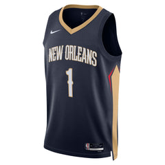 Navy Zion Williamson New Orleans Pelicans Unisex Swingman Jersey | NBA