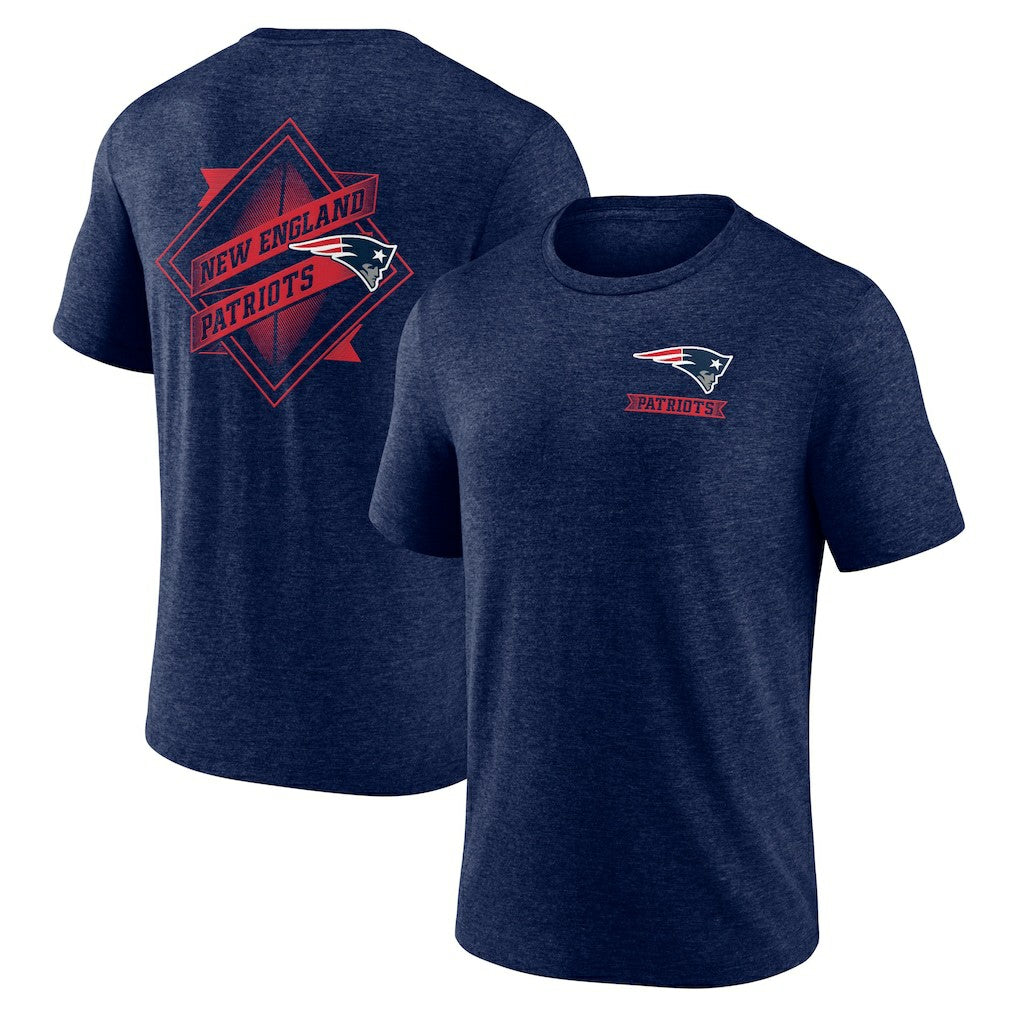 New England Patriots Diamond Scroll Tri-Blend T-Shirt | NFL Sale