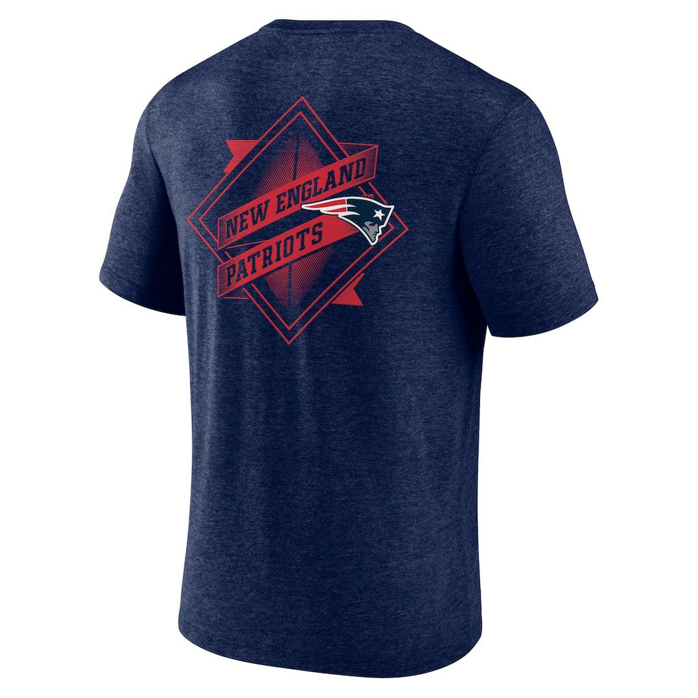 New England Patriots Diamond Scroll Tri-Blend T-Shirt | NFL Sale