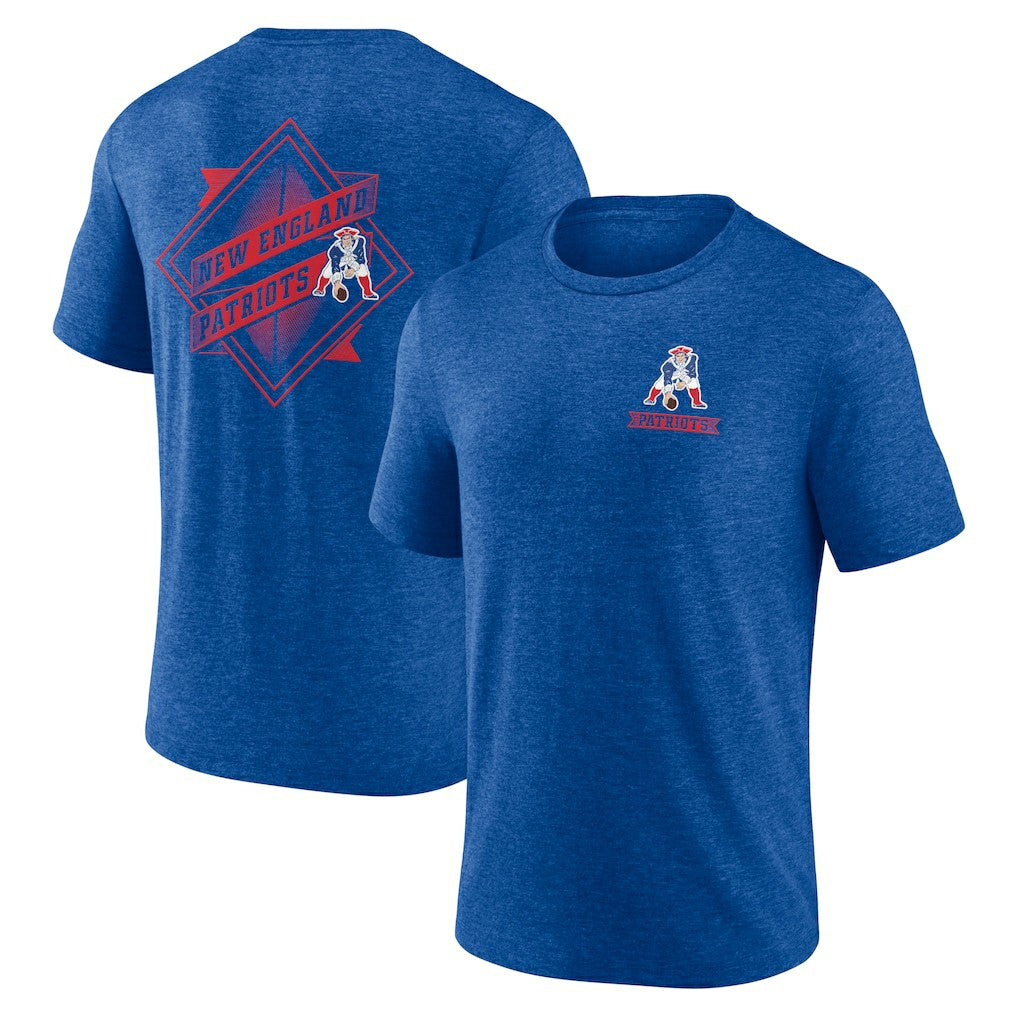 New England Patriots Diamond Scroll Tri-Blend T-Shirt | NFL Near me