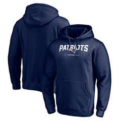New England Patriots Logo Team Lockup Fitted Pullover Hoodie | NFL Discount
