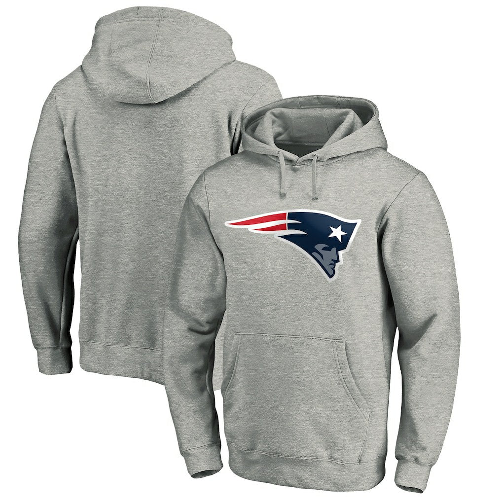 New England Patriots Primary Logo Fitted Pullover Hoodie | NFL Sale