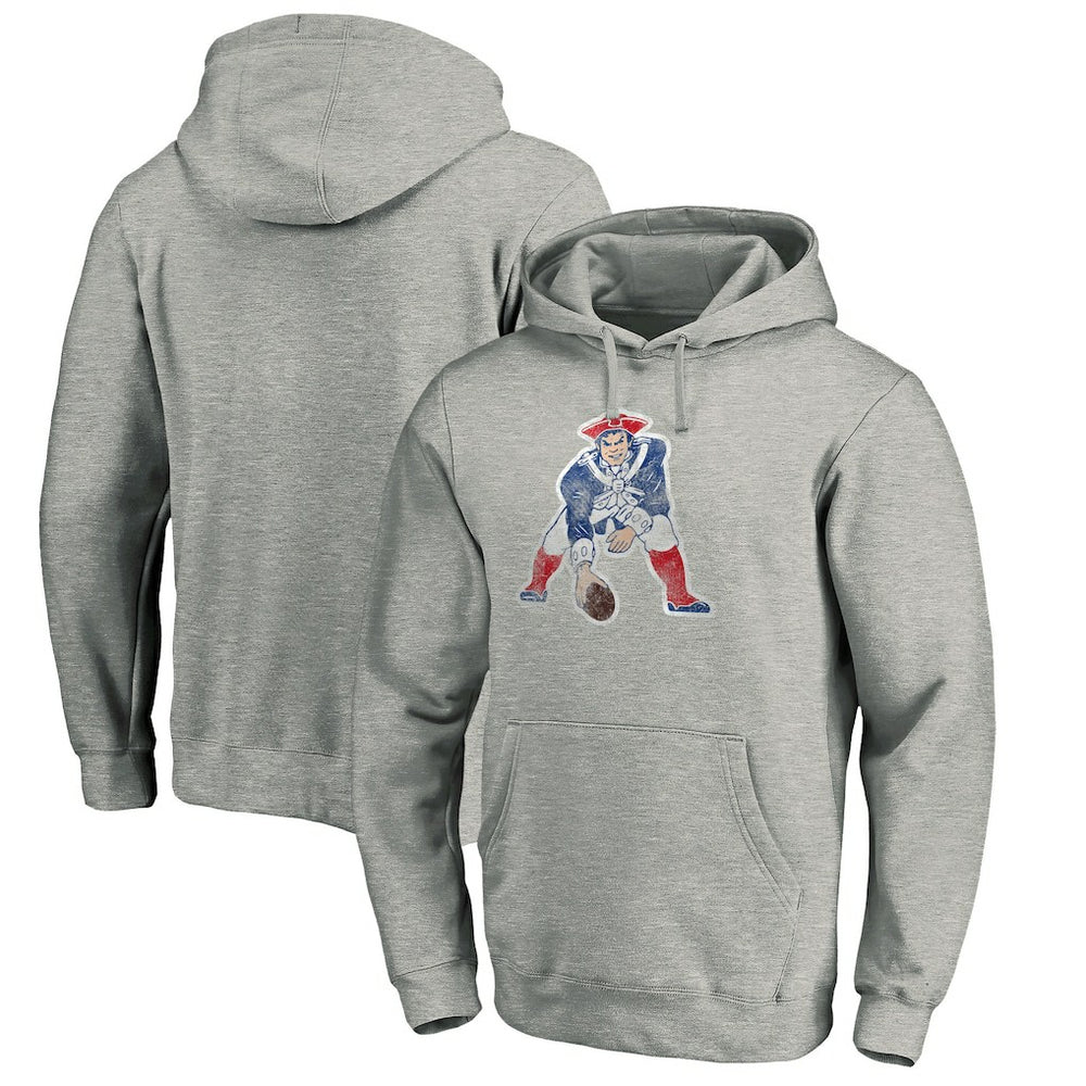 New England Patriots Throwback Logo Pullover Hoodie | NFL Hot