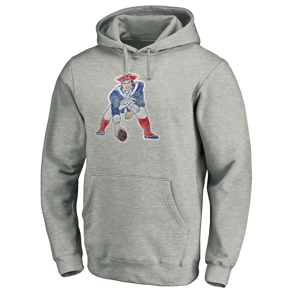 New England Patriots Throwback Logo Pullover Hoodie | NFL Hot