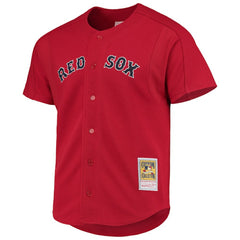 David Ortiz Boston Red Sox Mitchell & Ness Cooperstown Collection Mesh Batting Practice Button-Up Jersey - MLB Jerseys