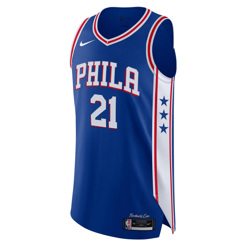 Royal Joel Embiid Philadelphia 76ers Authentic Jersey | NBA