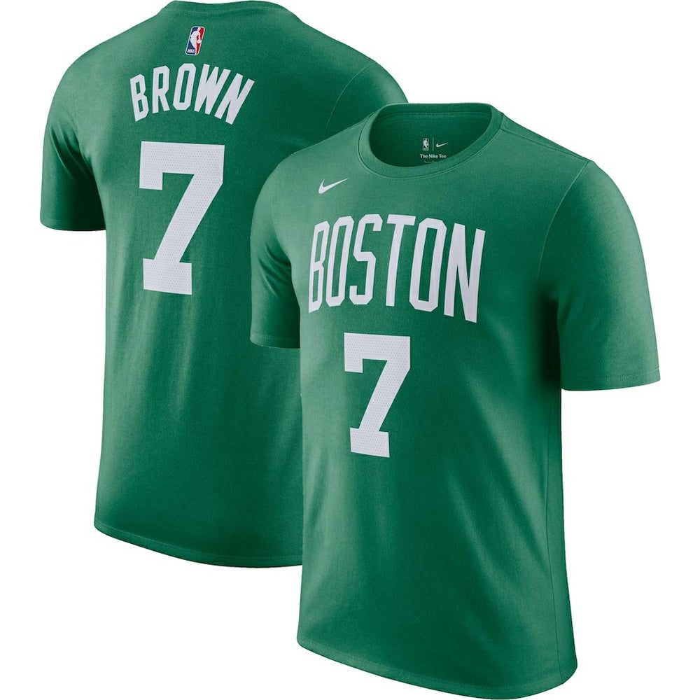 Kelly Green Jaylen Brown Boston Celtics Icon 2022/23 Name & Number T-Shirt | NBA