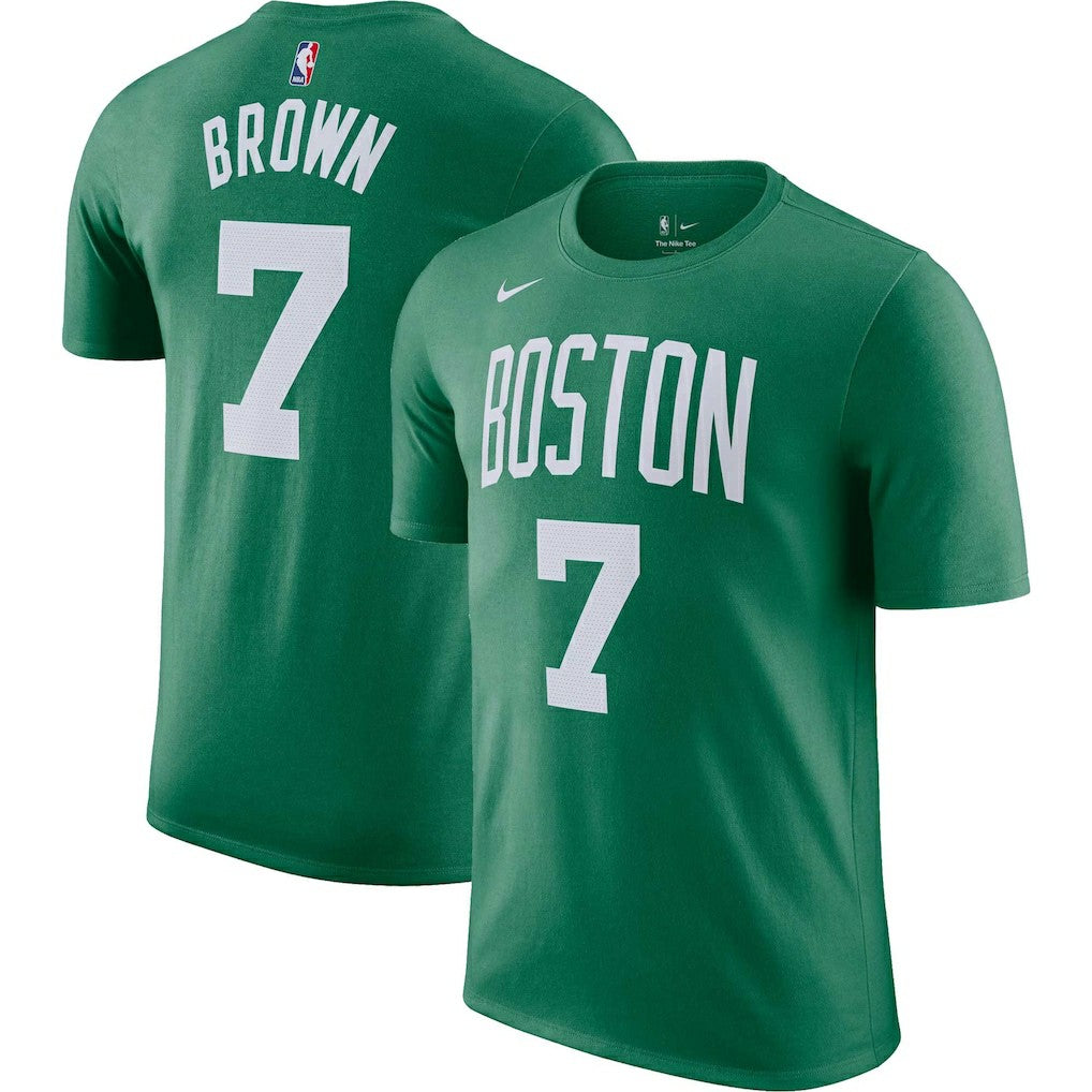Kelly Green Jaylen Brown Boston Celtics Icon 2022/23 Name & Number T-Shirt | NBA