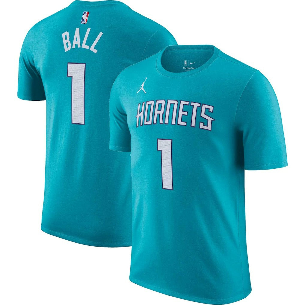 Teal LaMelo Ball Charlotte Hornets Icon 2022/23 Name & Number T-Shirt | NBA