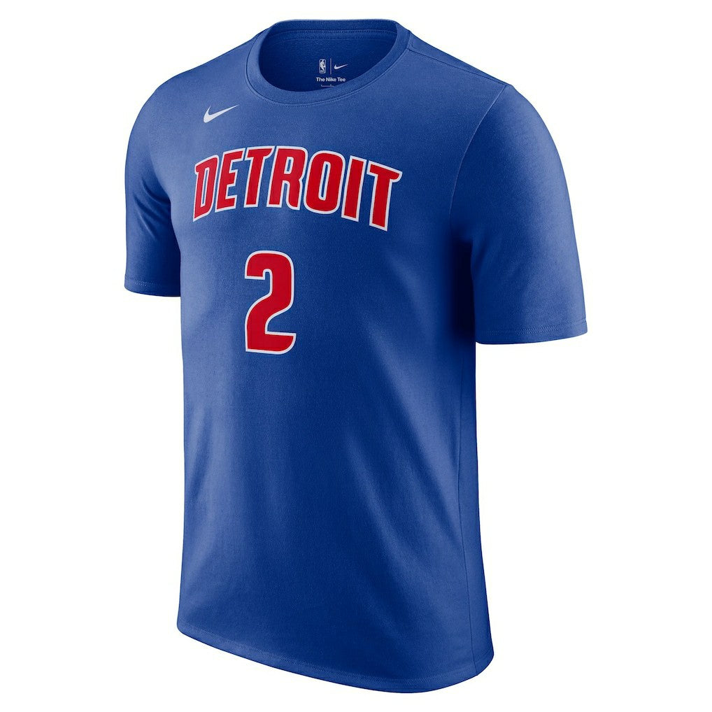 Blue Cade Cunningham Detroit Pistons Icon 2022/23 Name & Number T-Shirt sale | NBA