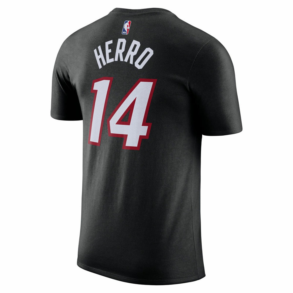 Black Tyler Herro Miami Heat Icon 2022/23 Name & Number T-Shirt | NBA