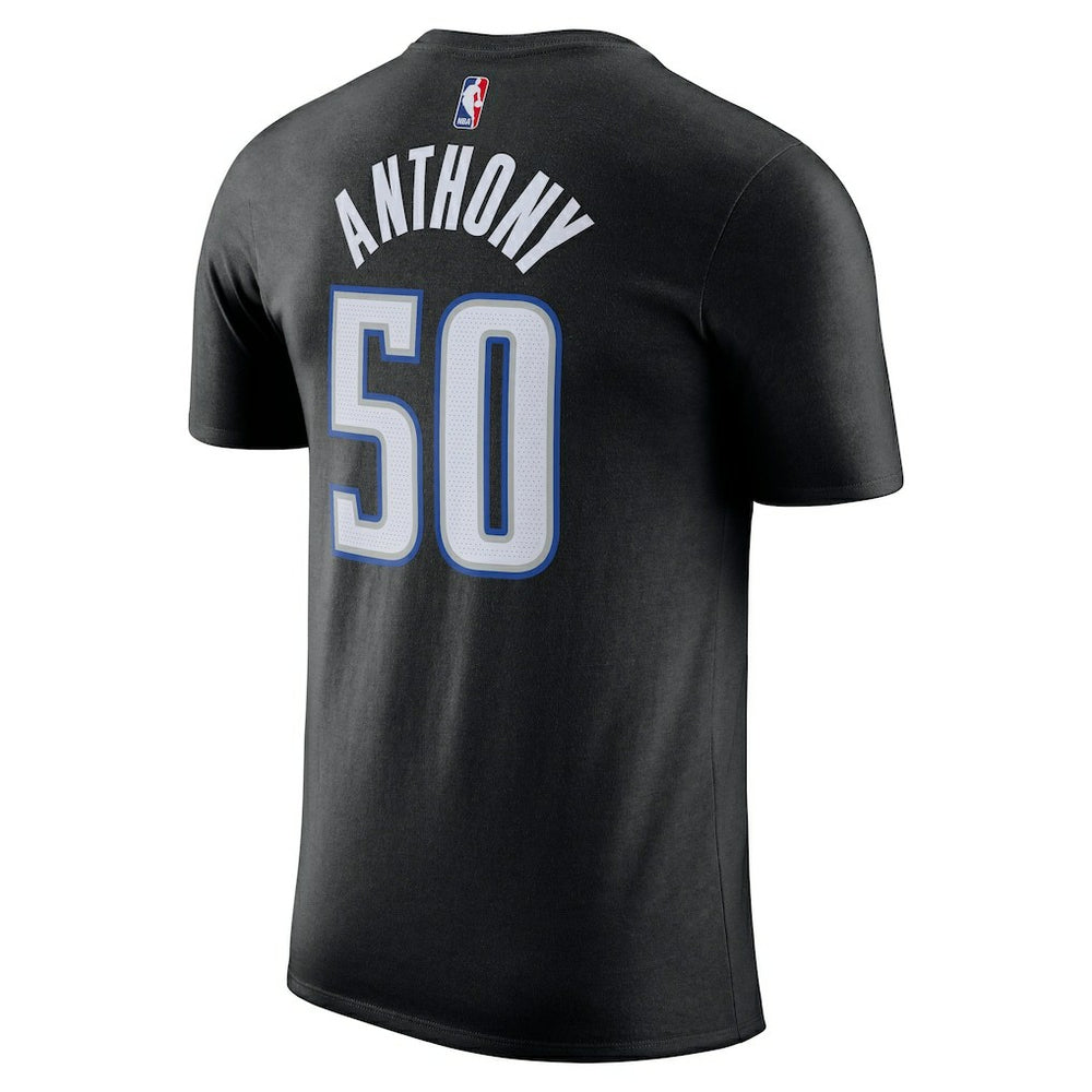 Black Cole Anthony Orlando Magic Icon 2022/23 Name & Number T-Shirt | NBA