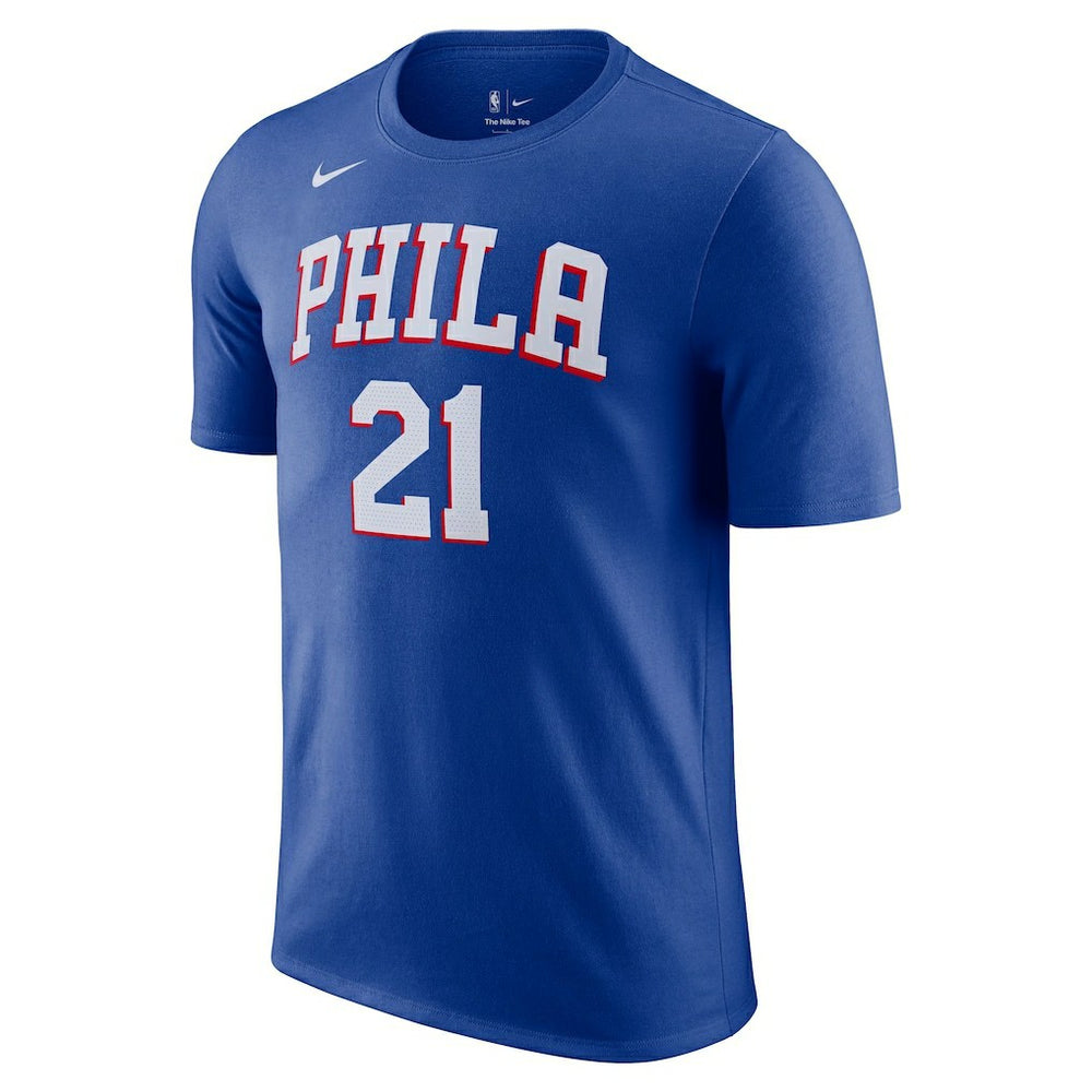 Royal Joel Embiid Philadelphia 76ers Icon 2022/23 Name & Number T-Shirt | NBA