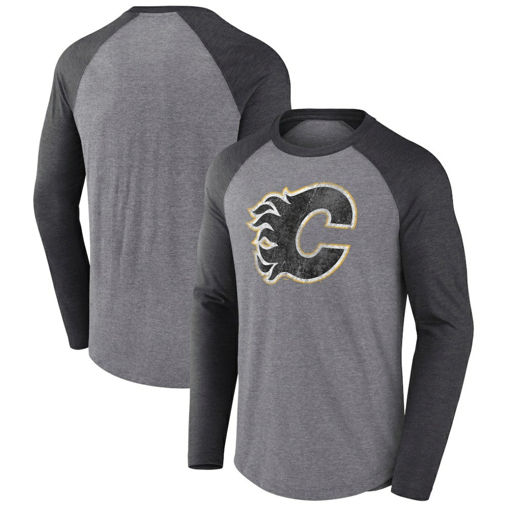 Calgary Flames Fanatics Special Edition Long Sleeve Tri-Blend Raglan T-Shirt -  NHL T-shirts