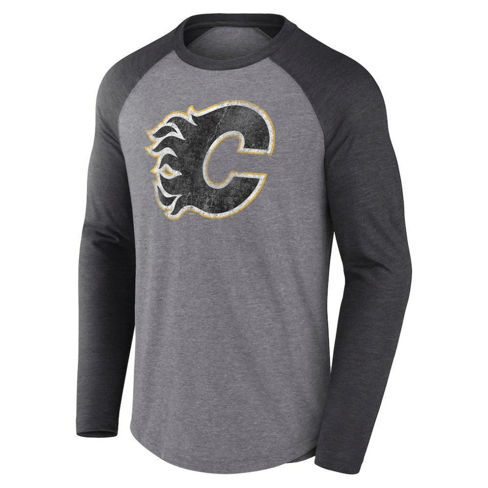 Calgary Flames Fanatics Special Edition Long Sleeve Tri-Blend Raglan T-Shirt -  NHL T-shirts