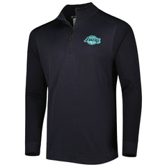 Black Los Angeles Lakers Levelwear Nano Engineered Knit Fabric Quarter-Zip Jacket | NBA