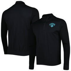 Black New York Knicks Levelwear Nano Engineered Knit Fabric Quarter-Zip Jacket | NBA