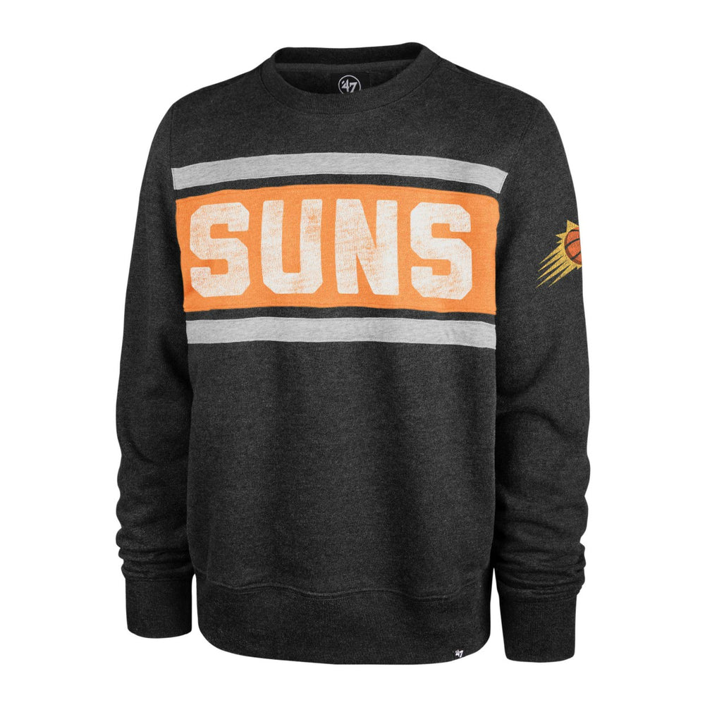 Heather Black Phoenix Suns '47 Tribeca Emerson Pullover Sweatshirt | NBA