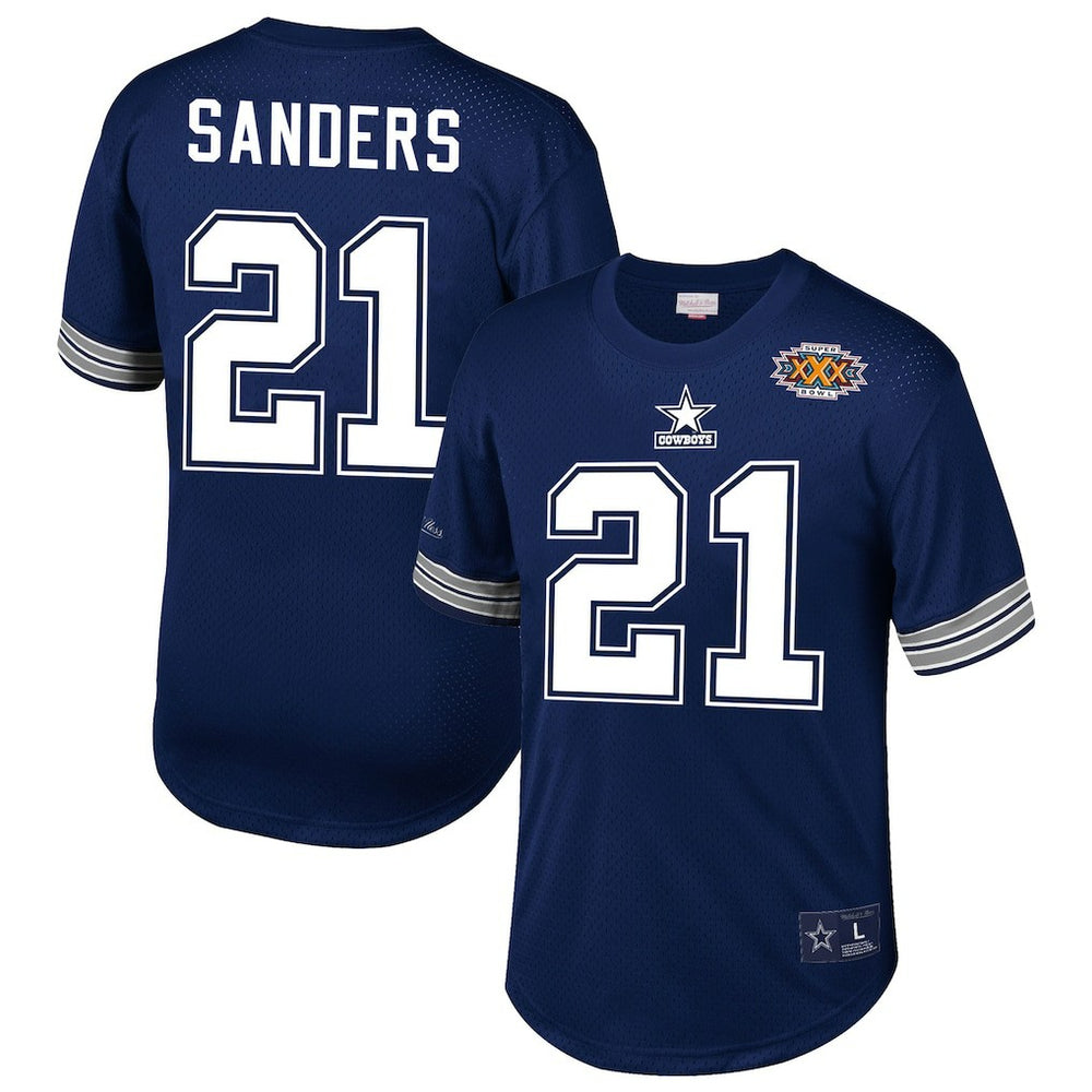 Dallas Cowboys Deion Sanders  Retired Player Name & Number Mesh Top | NFL Sale