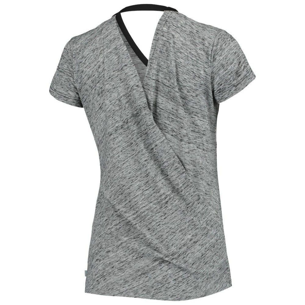 Colorado Rockies Touch Women's Hail Mary Back Wrap Space-Dye V-Neck T-Shirt - MLB T-shirts