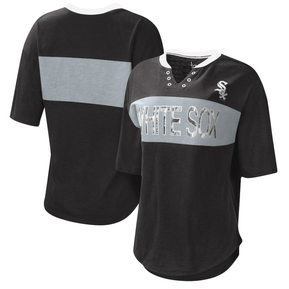 Chicago White Sox Touch Women's Lead Off Notch Neck T-Shirt - MLB T-shirts