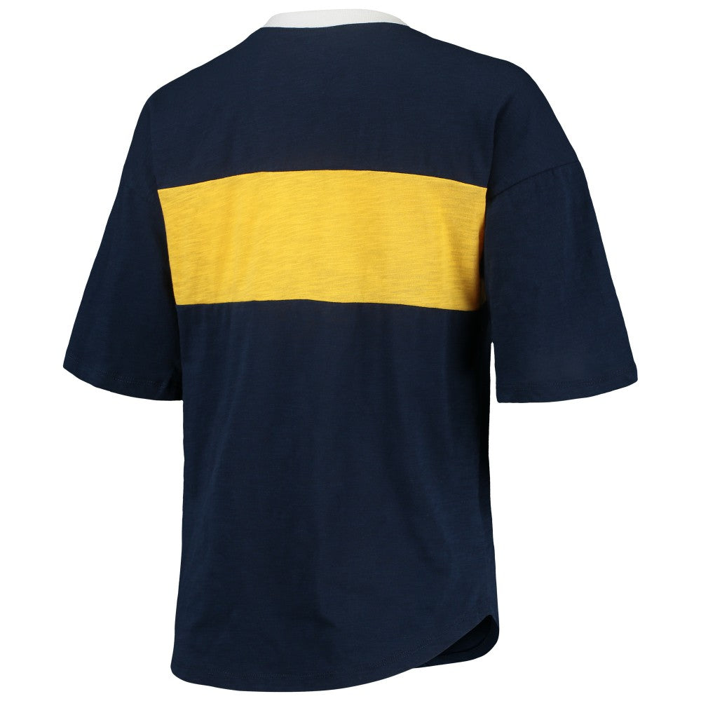 Milwaukee Brewers Touch Women's Lead Off Notch Neck T-Shirt - MLB T-shirts