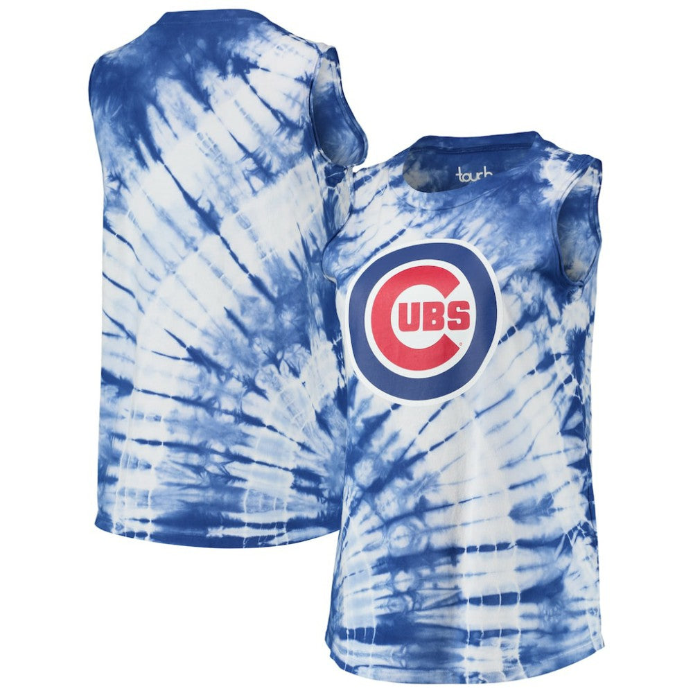 Chicago Cubs Touch Women's Money Ball Tie-Dye Tank Top - MLB Tanks