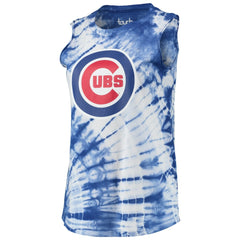 Chicago Cubs Touch Women's Money Ball Tie-Dye Tank Top - MLB Tanks