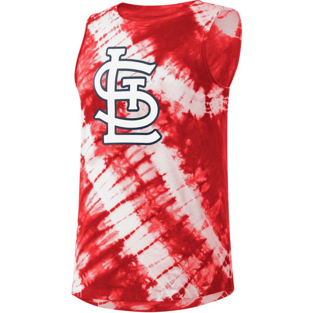 St. Louis Cardinals Touch Women's Money Ball Tie-Dye Tank Top - MLB Tanks