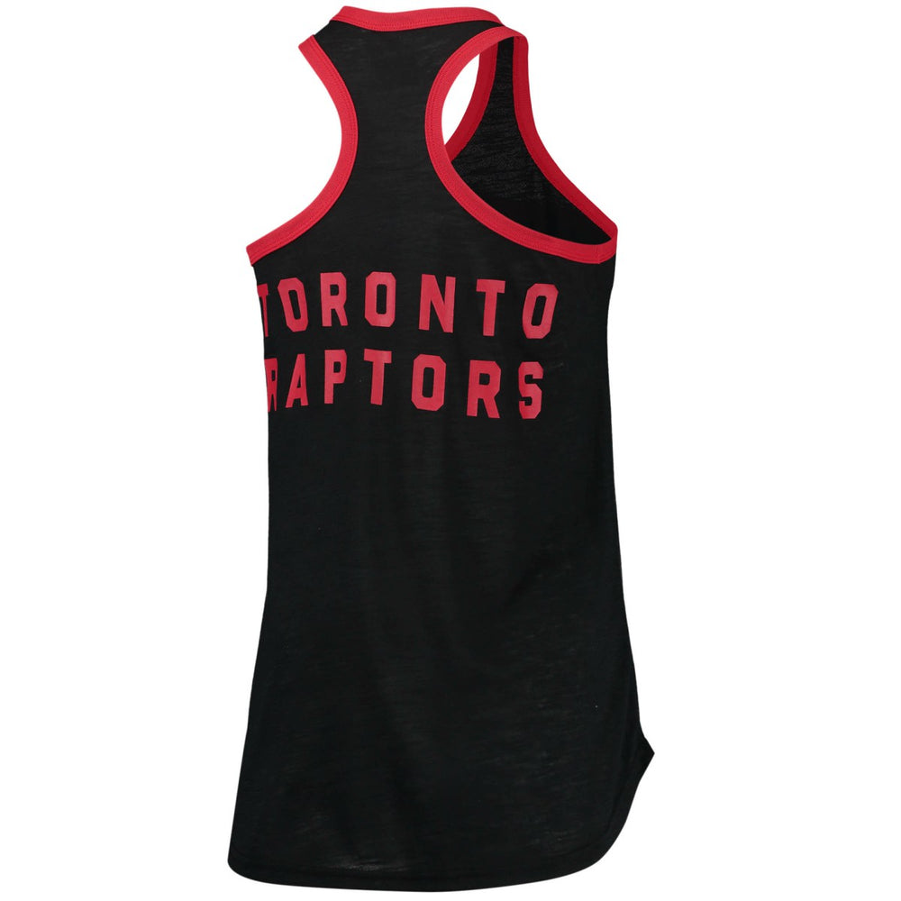Black Toronto Raptors G-III Sports by Carl Banks Women's Showdown Scoop-Neck Racerback Tank Top | NBA