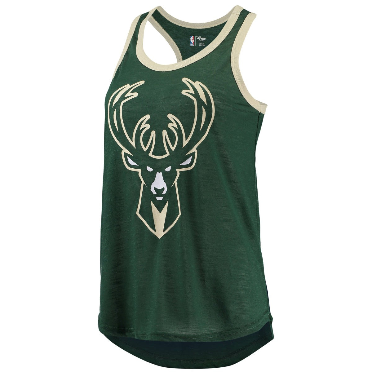 Hunter Green Milwaukee Bucks G-III Sports by Carl Banks Women's Showdown Scoop-Neck Racerback Tank Top | NBA