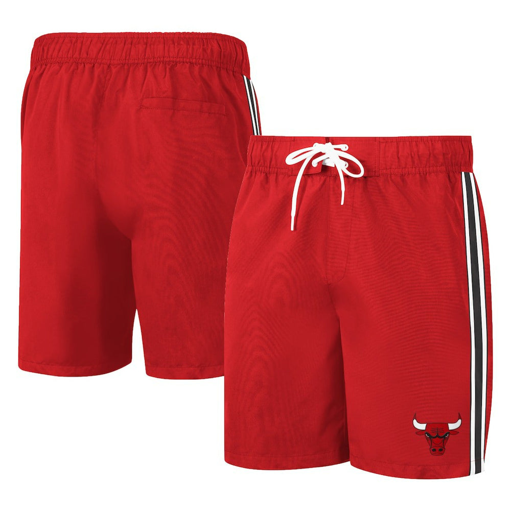 Red Chicago Bulls G-III Sports by Carl Banks Sand Beach Volley Swim Shorts | NBA