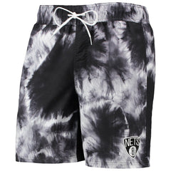 Black Brooklyn Nets G-III Sports by Carl Banks Splash Volley Swim Shorts | NBA