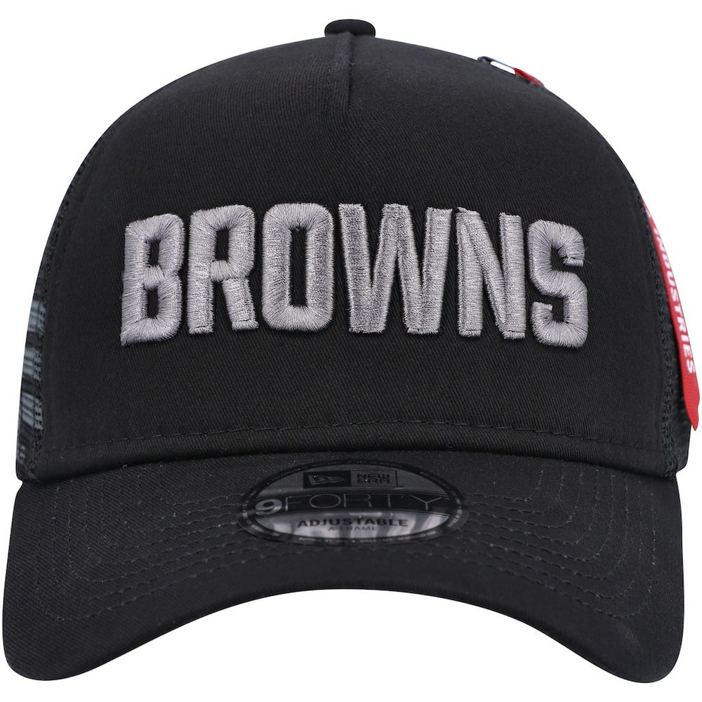 Cleveland Browns x Alpha Industries A-Frame 9FORTY Trucker Snapback Hat | NFL Near me
