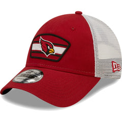 Arizona Cardinals Logo Patch Trucker 9FORTY Snapback Hat | NFL Hot