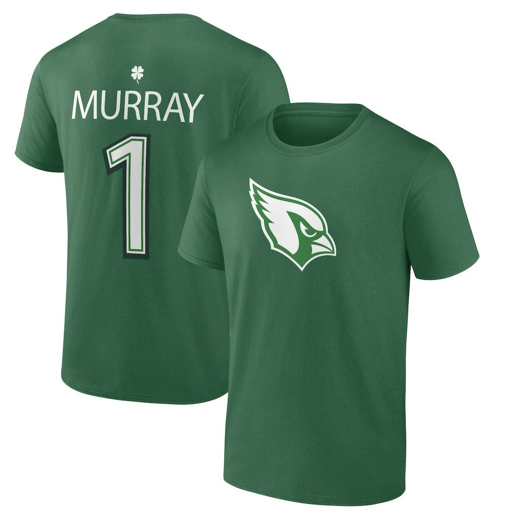 Arizona Cardinals Kyler Murray  St. Patrick's Day Icon Player T-Shirt | NFL Sale
