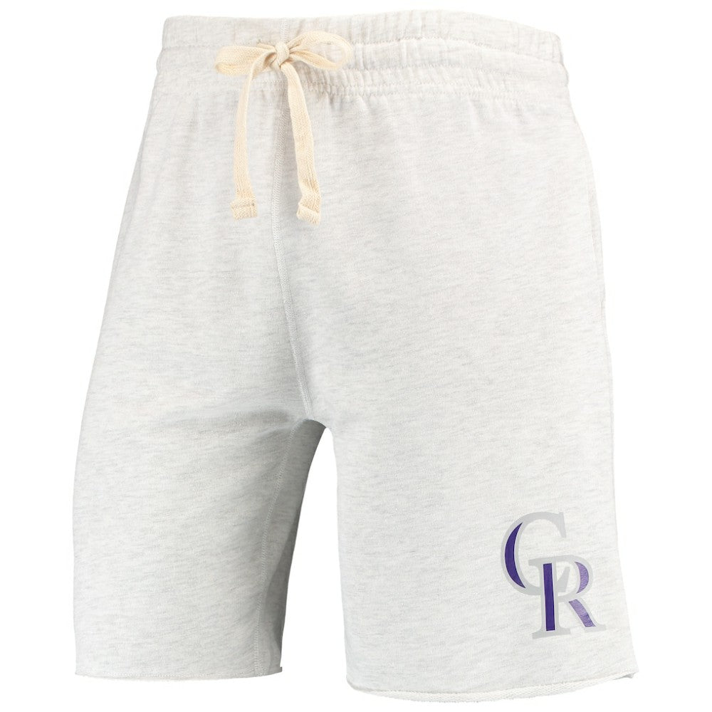 Colorado Rockies Concepts Sport Mainstream Terry Tri-Blend Shorts - MLB Shorts