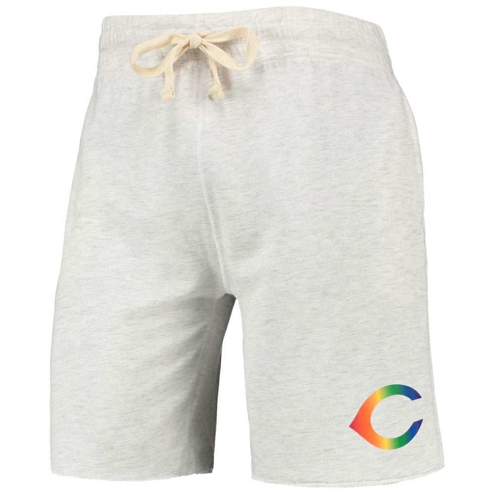 Cincinnati Reds Concepts Sport Mainstream Logo Terry Tri-Blend Shorts - MLB Shorts