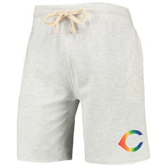 Cincinnati Reds Concepts Sport Mainstream Logo Terry Tri-Blend Shorts - MLB Shorts