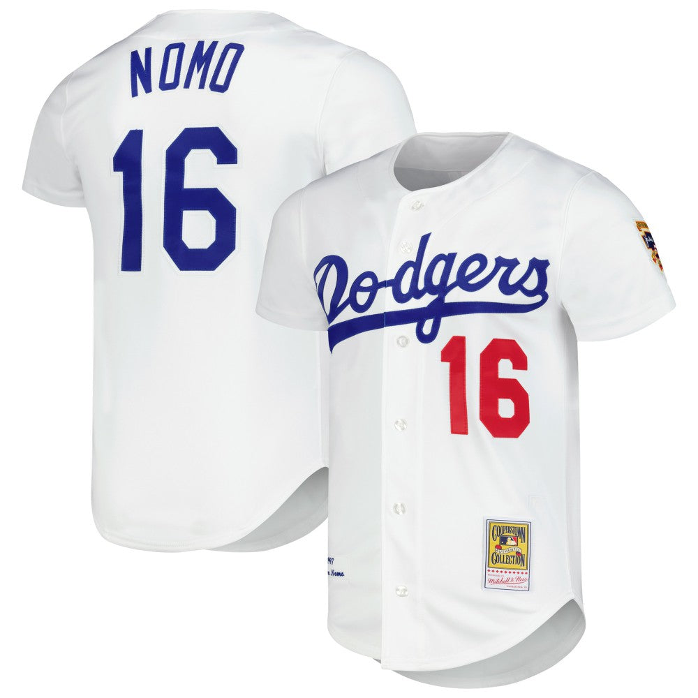 Hideo Nomo Los Angeles Dodgers Mitchell & Ness Cooperstown Collection Authentic Jersey - MLB Jerseys