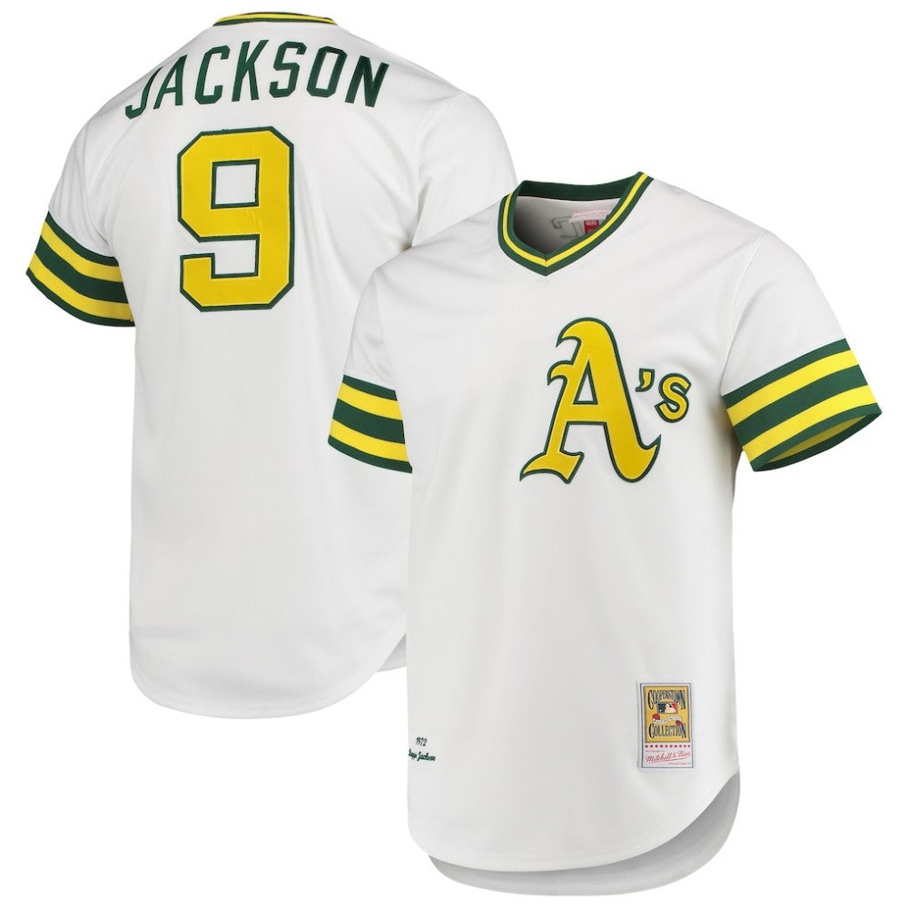Reggie Jackson Athletics Mitchell & Ness 1972 Cooperstown Collection Authentic Jersey - MLB Jerseys