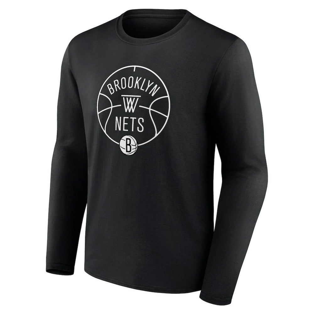 Black Brooklyn Nets Tip-Off Long Sleeve T-Shirt | NBA