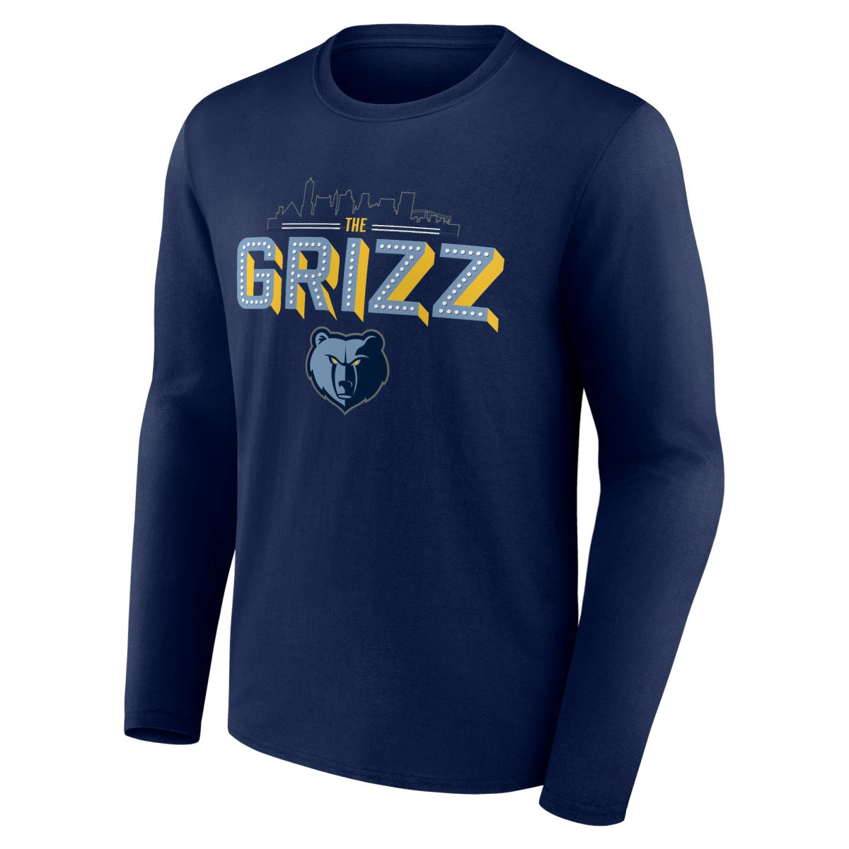 Navy Memphis Grizzlies Tip-Off Long Sleeve T-Shirt | NBA