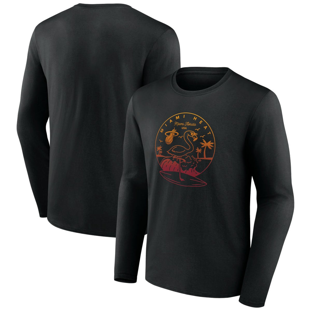 Black Miami Heat Tip-Off Long Sleeve T-Shirt | NBA